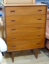 TEAK CHEST OF DRAWERS