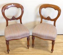 PAIR OF "BALLOON BACK" SIDE CHAIRS