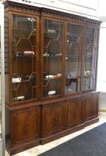 MAHOGANY BREAKFRONT CHINA CABINET