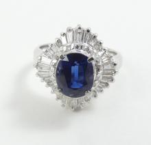 SAPPHIRE & DIAMOND RING