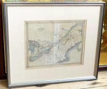 TWO FRAMED MAPS AND POSTER