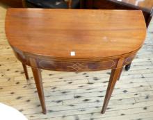 ANTIQUE MAHOGANY FLIP-TOP GAMES TABLE