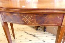 ANTIQUE MAHOGANY FLIP-TOP GAMES TABLE