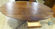 MCM OVAL ROSEWOOD TABLE