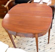 ANTIQUE MAHOGANY FLIP-TOP GAMES TABLE