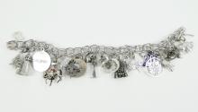 STERLING CHARM BRACELET