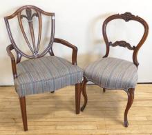 ARMCHAIR AND SIDE CHAIR
