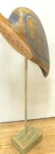 LARGE DECORATIVE WOODEN "CRANE" SCULPTURE