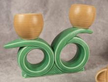 SYLVAC CANDLEHOLDERS AND ASHTRAY