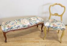 BEDSIDE BENCH AND SIDE CHAIR