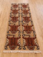 CHINESE WOOL TIGER DESIGN RUG