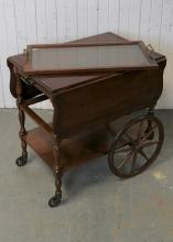 WALNUT TEA CART