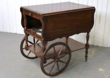 WALNUT TEA CART