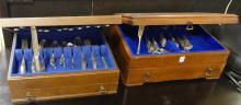 TWO CANTEENS OF ROGERS SILVER PLATE FLATWARE