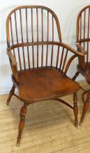 PAIR OF OAK WINDSOR BACK CHAIRS