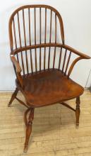 PAIR OF OAK WINDSOR BACK CHAIRS