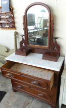VICTORIAN MARBLE TOP DRESSER