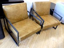 PAIR OF ARMIE LOUNGE CHAIRS