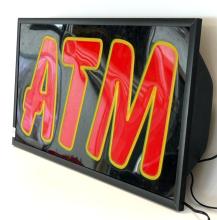 ILLUMINATED "ATM" SIGN