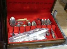 THREE CANTEENS OF FLATWARE