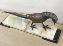 ART DECO PHEASANT SCULPTURE