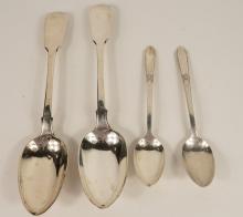 FOUR STERLING SPOONS