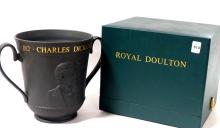 LARGE ROYAL DOULTON "CHARLES DICKENS" LOVING CUP