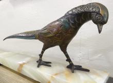 ART DECO PHEASANT SCULPTURE