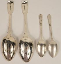 FOUR STERLING SPOONS