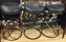 THREE GIELEN DESIGN BAR STOOLS