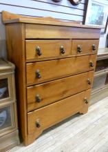 EARLY PINE CHEST OF DRAWERS