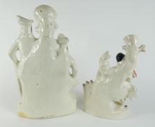 TWO ANTIQUE STAFFORDSHIRE FIGURE GROUPS