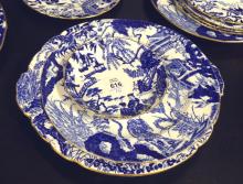 ROYAL CROWN DERBY "BLUE MIKADO" DISHES