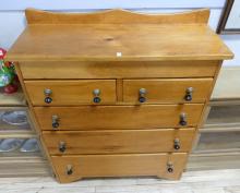 EARLY PINE CHEST OF DRAWERS