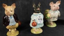 FOUR BESWICK "BEATRIX POTTER" FIGURINES