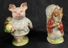 FOUR BESWICK "BEATRIX POTTER" FIGURINES