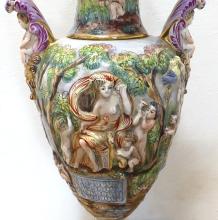 MAMMOTH CAPODIMONTE VASE