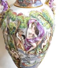 MAMMOTH CAPODIMONTE VASE