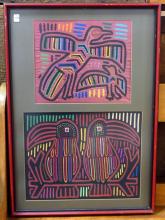 PANAMANIAN MOLAS UNDER FRAME