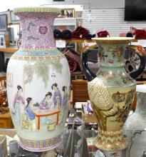 TWO LARGE CHINESE PORCELAIN VASES