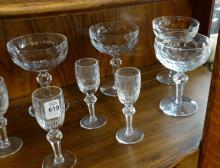 WATERFORD "CURRAHMORE" CRYSTAL STEMWARE