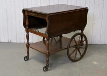WALNUT TEA CART