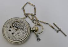 POCKET WATCH AND CHAIN