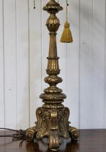 GILT WOOD LAMP