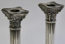 SILVER PLATED CANDLESTICKS