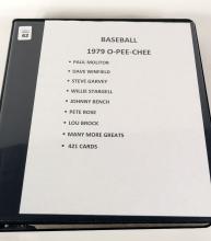BINDER OF 1979 O-PEE-CHEE BASEBALL CARDS
