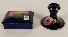 TWO PIECES OF MOORCROFT POTTERY