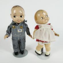 2 VINTAGE DOLLS