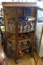 OAK DISPLAY CABINET