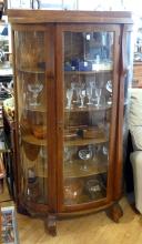 OAK DISPLAY CABINET